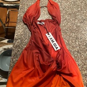 COPY - I.AM.GIA COSMA DRESS IAMGIA RED/ORANGE OMB…